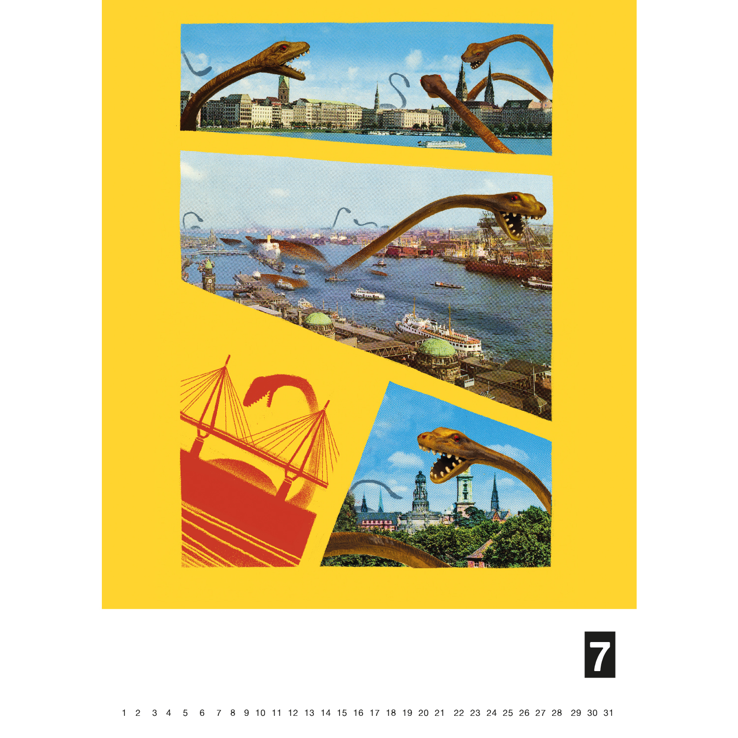 Kalender der Zerstörung - Kampf gegen die Zeit, Immerwährender Kalender A4