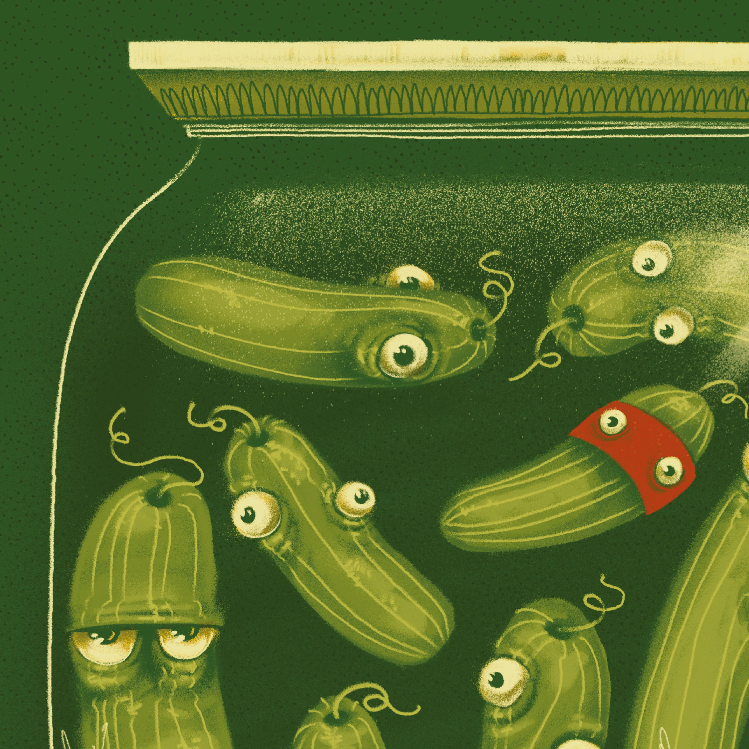 Gurken im Glas, Plakat A3