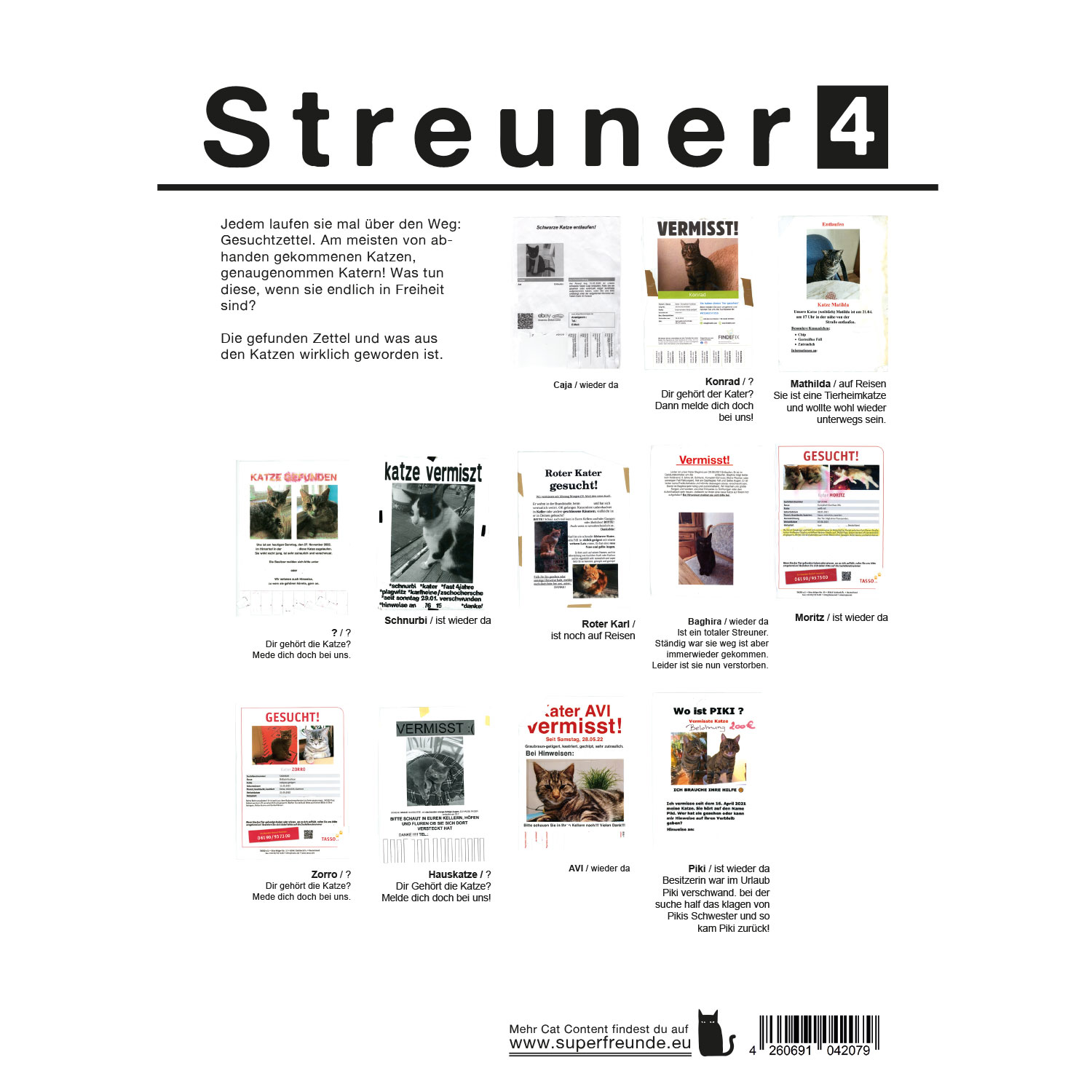 Streuner 3, immerwährender Kalender A4