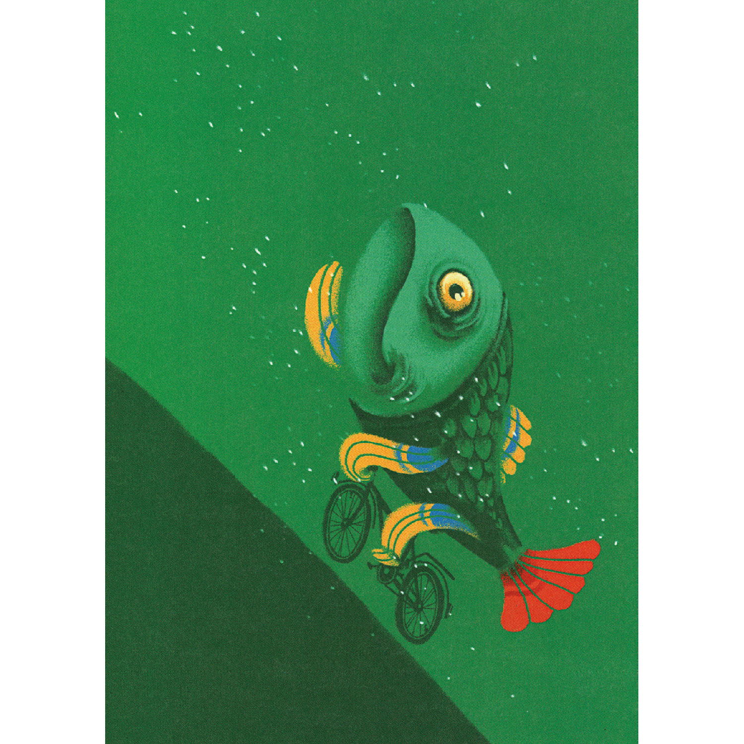 Flosse, Postkarte