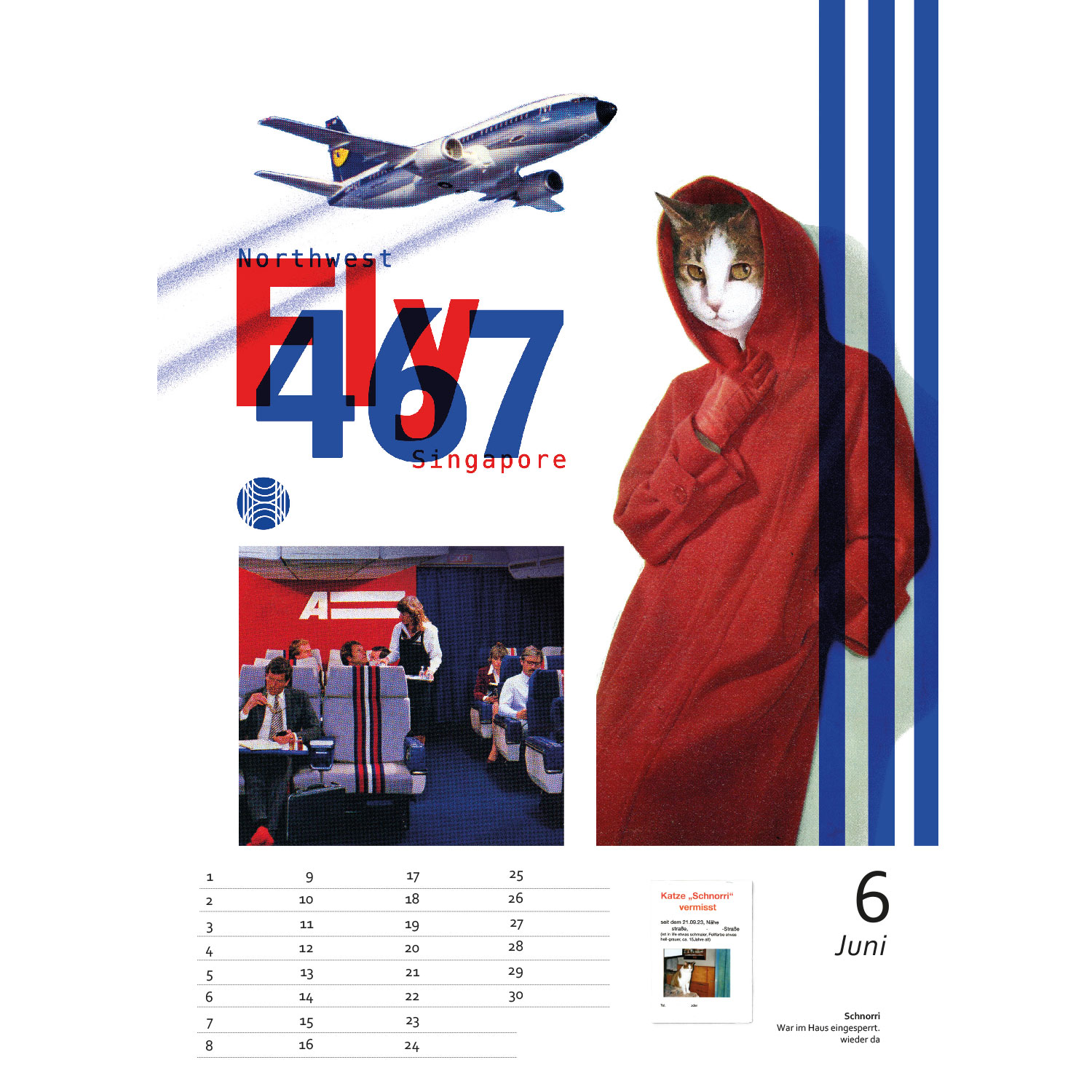 Streuner 4, immerwährender Kalender A4