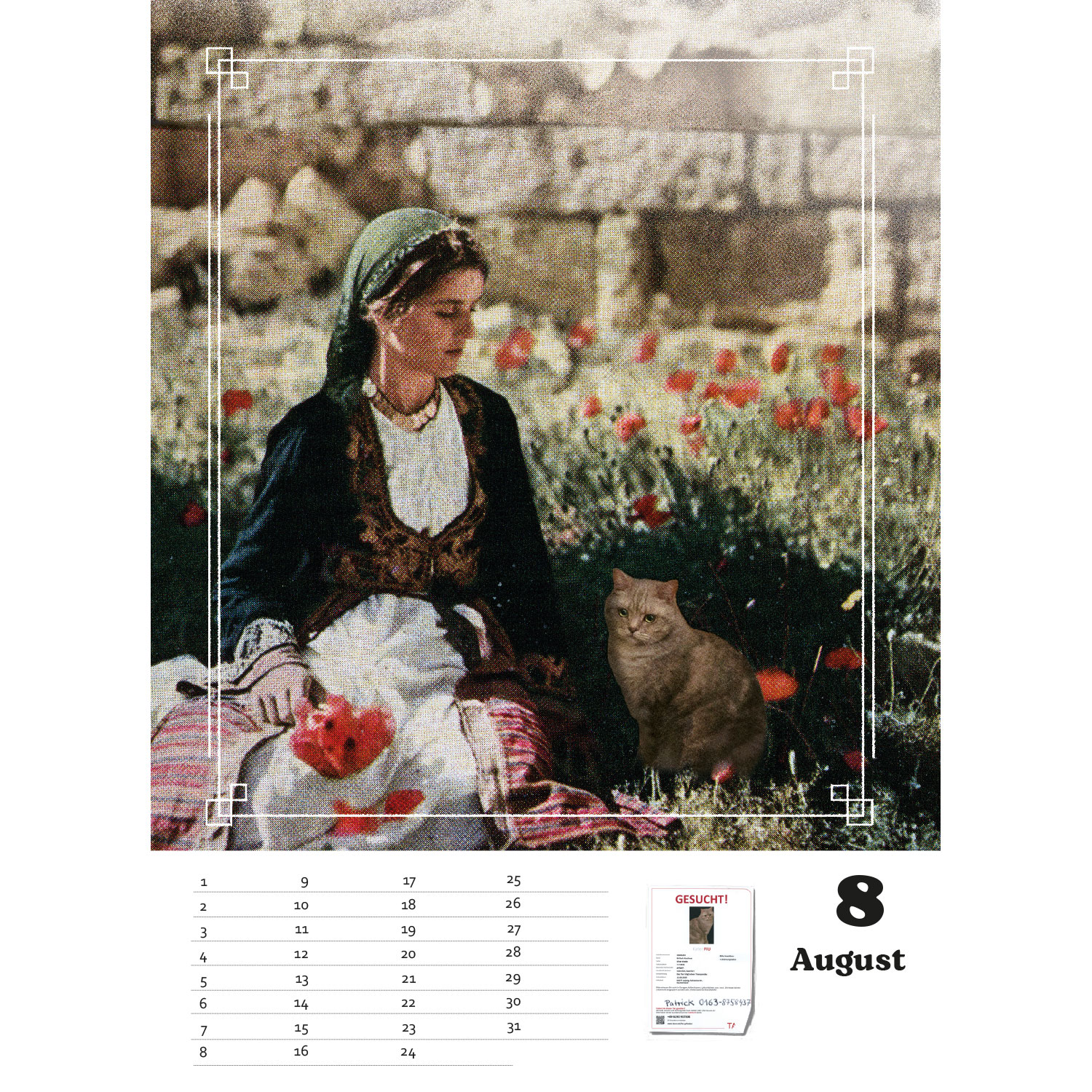 Stray 2, immerwährender Kalender A4