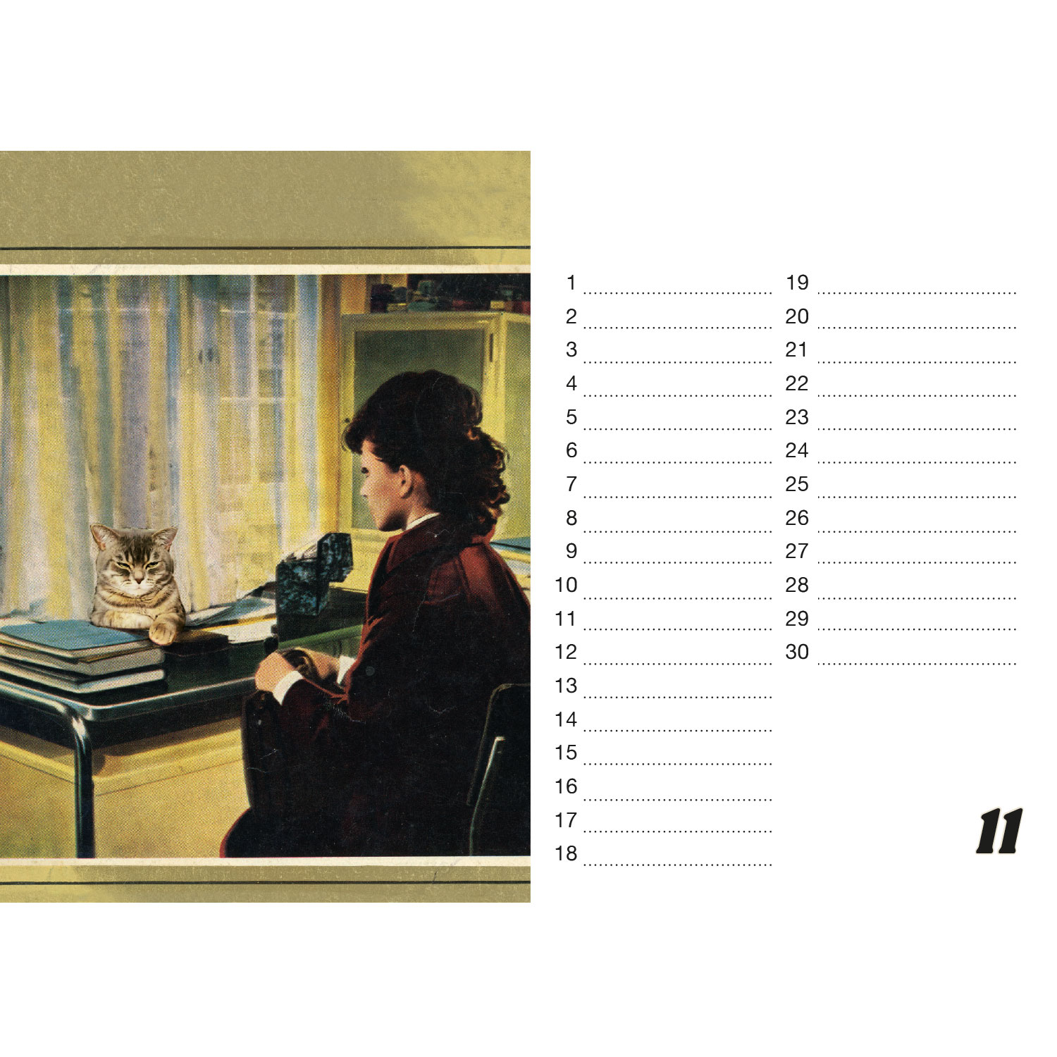 Streuner, Tischkalender A5 Querformat