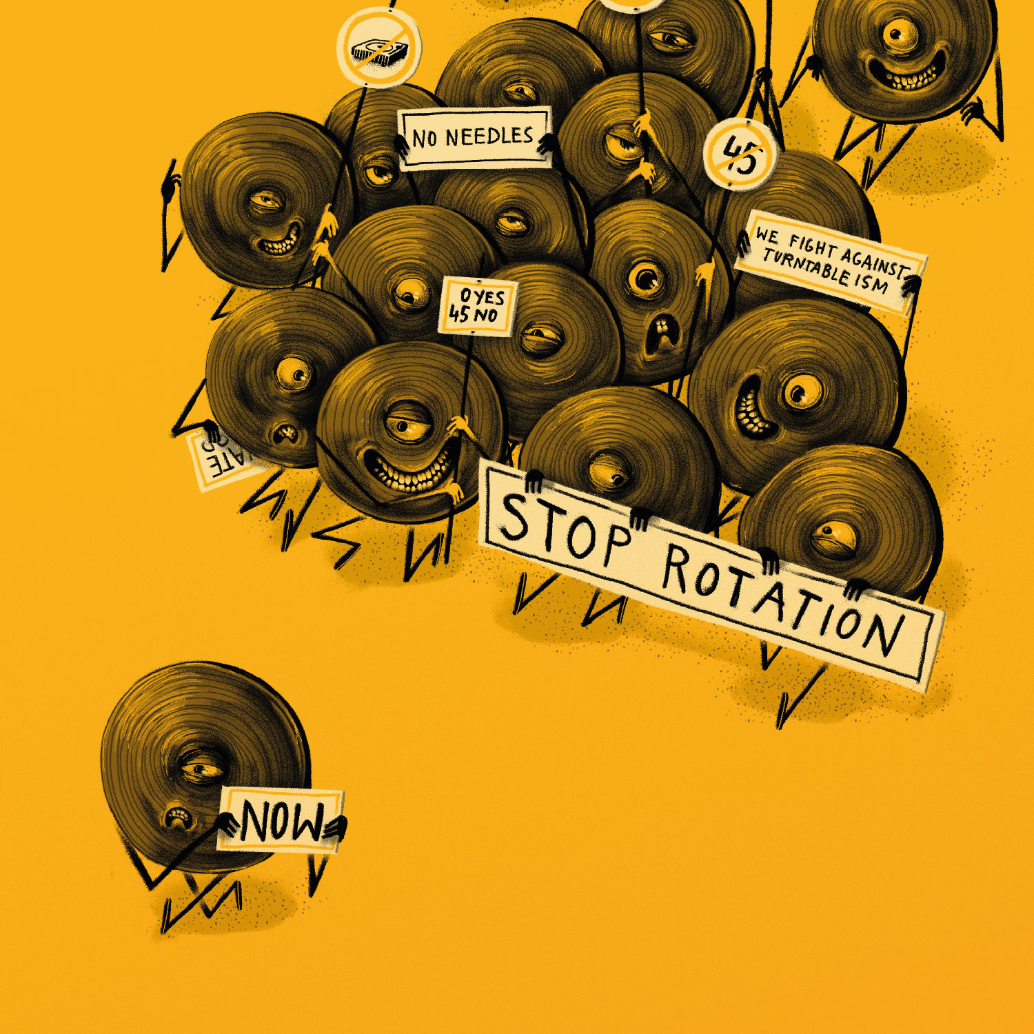 Scratching is a Crime, Plakat 50x70cm