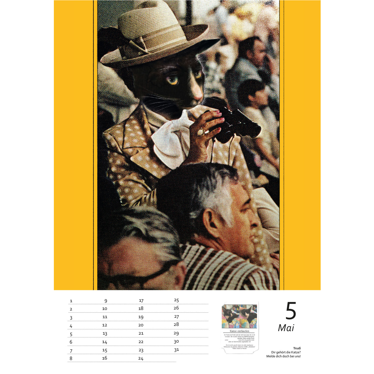 Streuner 4, immerwährender Kalender A4