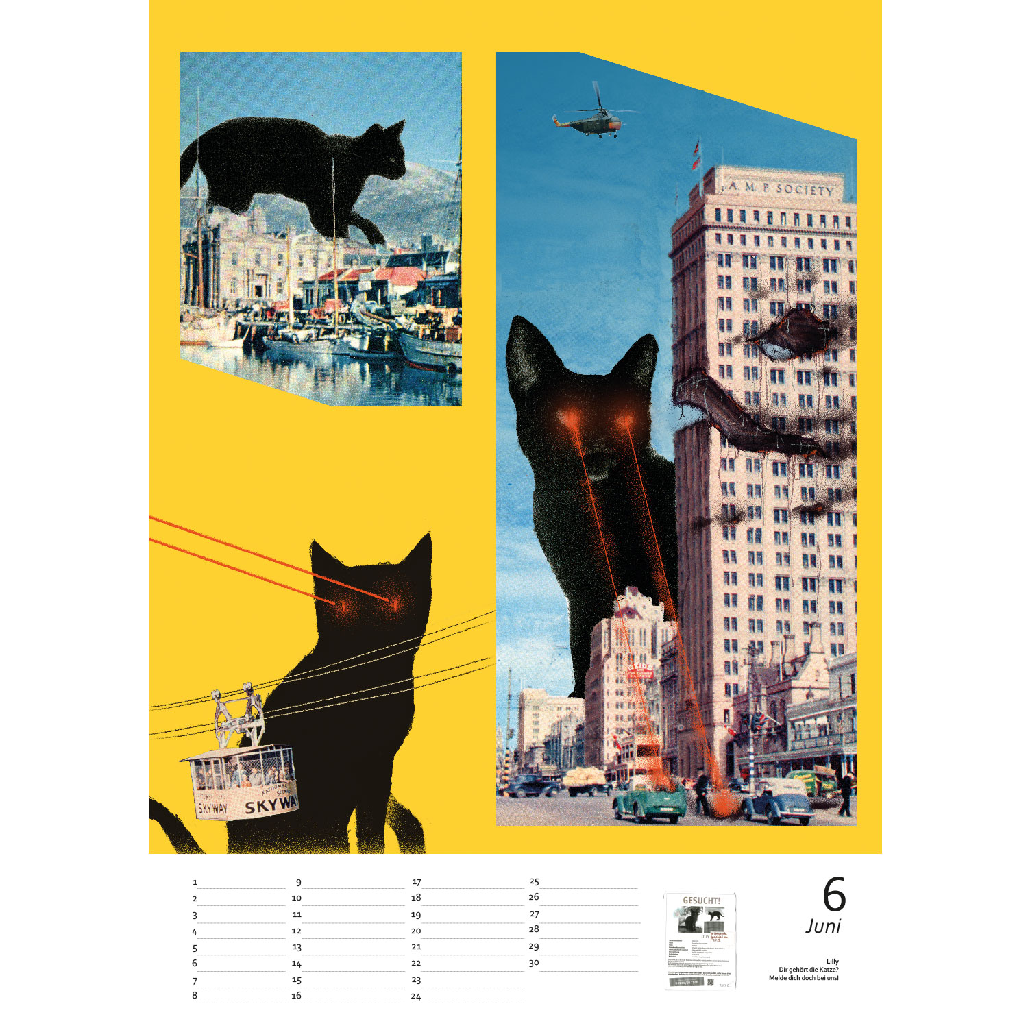 Streuner die schönsten Momente Teil2 , Immerwährender Kalender A3