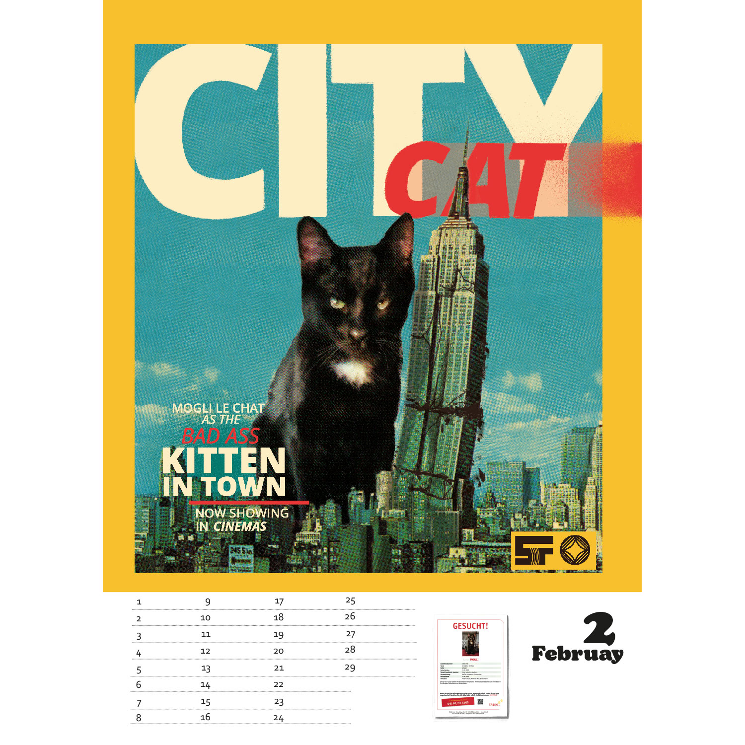 Stray 2, immerwährender Kalender A4