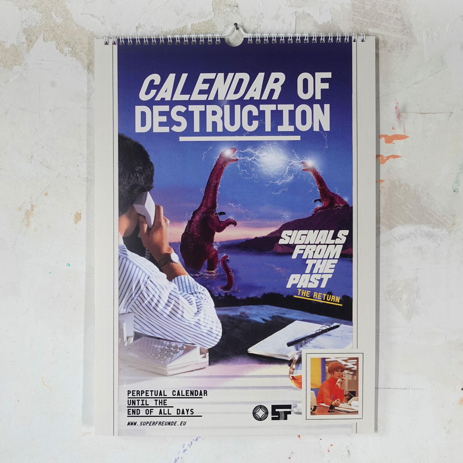 Calendar of Destruction - in the vortex of time - the return , Immerwährender Kalender A3