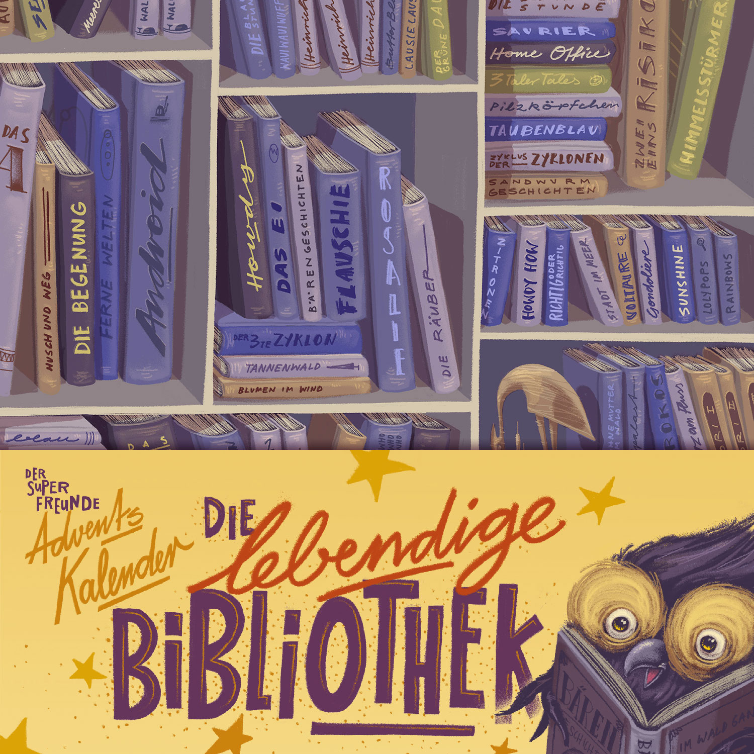 Adventskalender - Die lebendige Bibliothek, A4