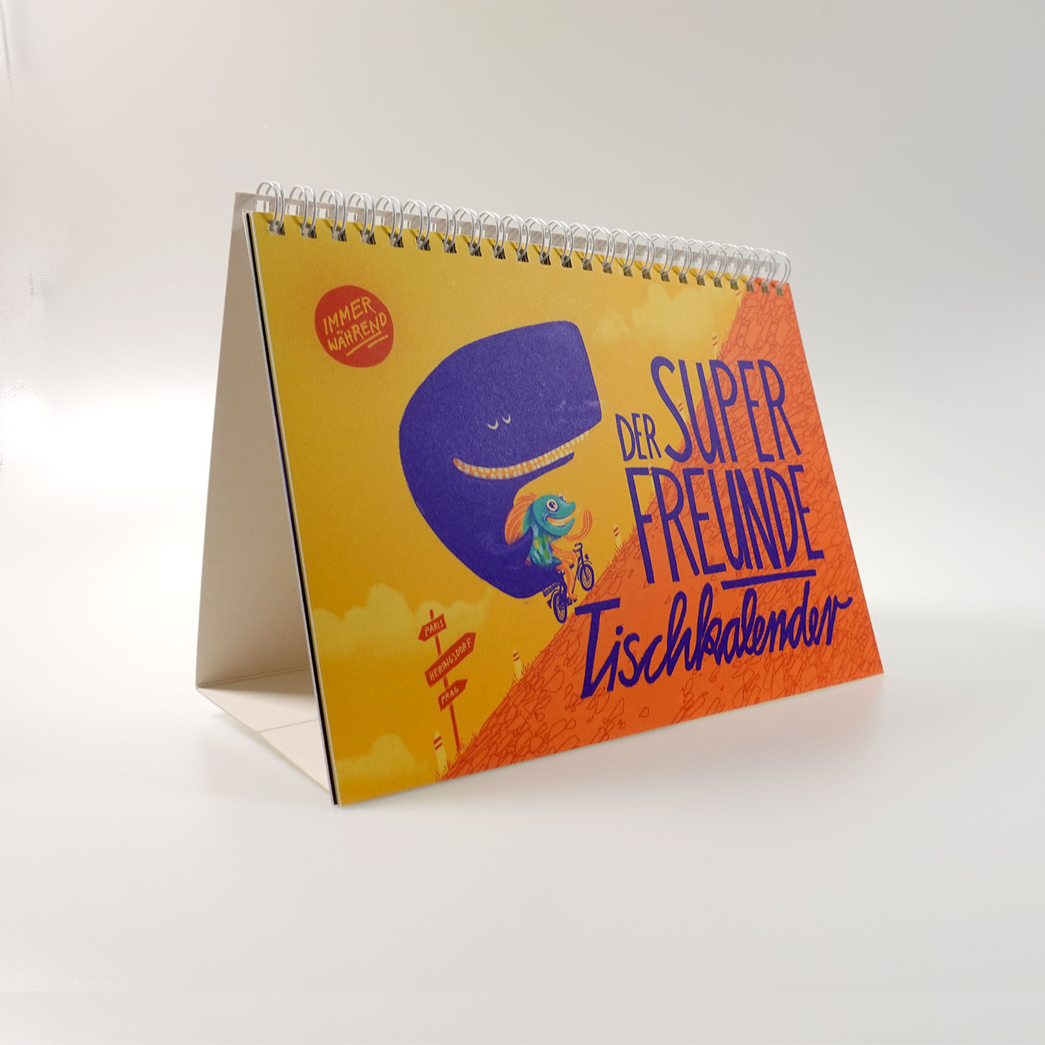 Der Superfreunde Tischkalender, A5 Querformat