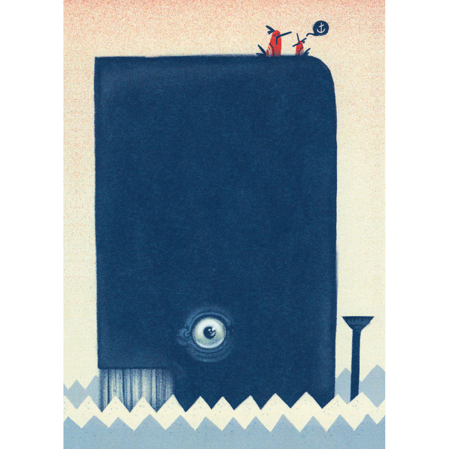 Walfischleben, Postkarte