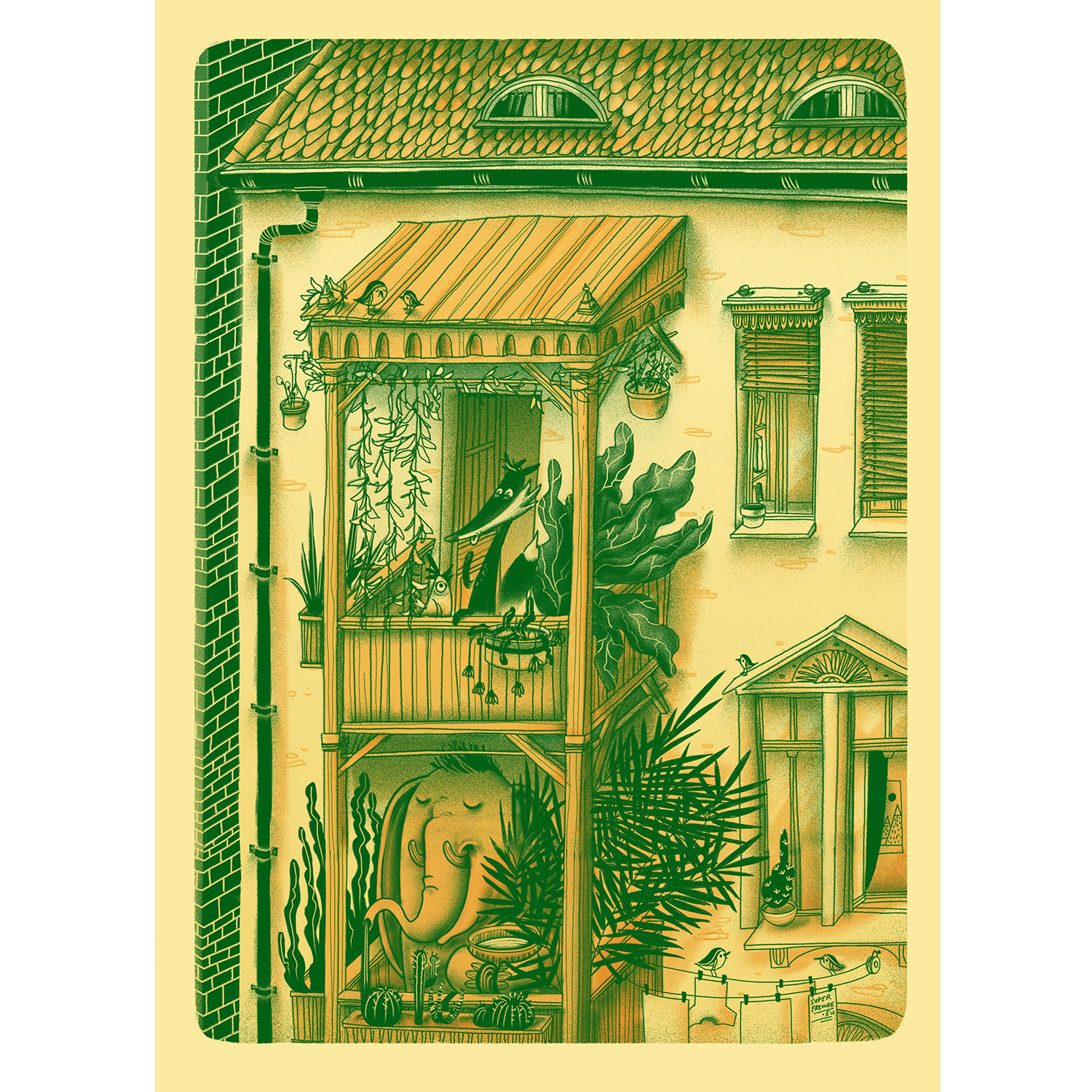 Balkonien, Plakat A3