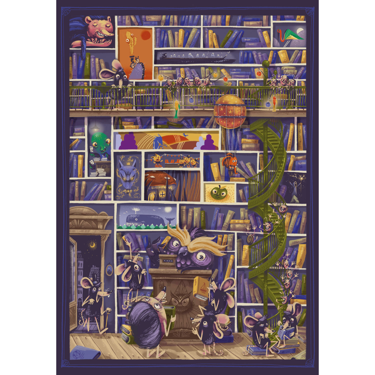 Das phantastische Antiquariat, Plakat A3