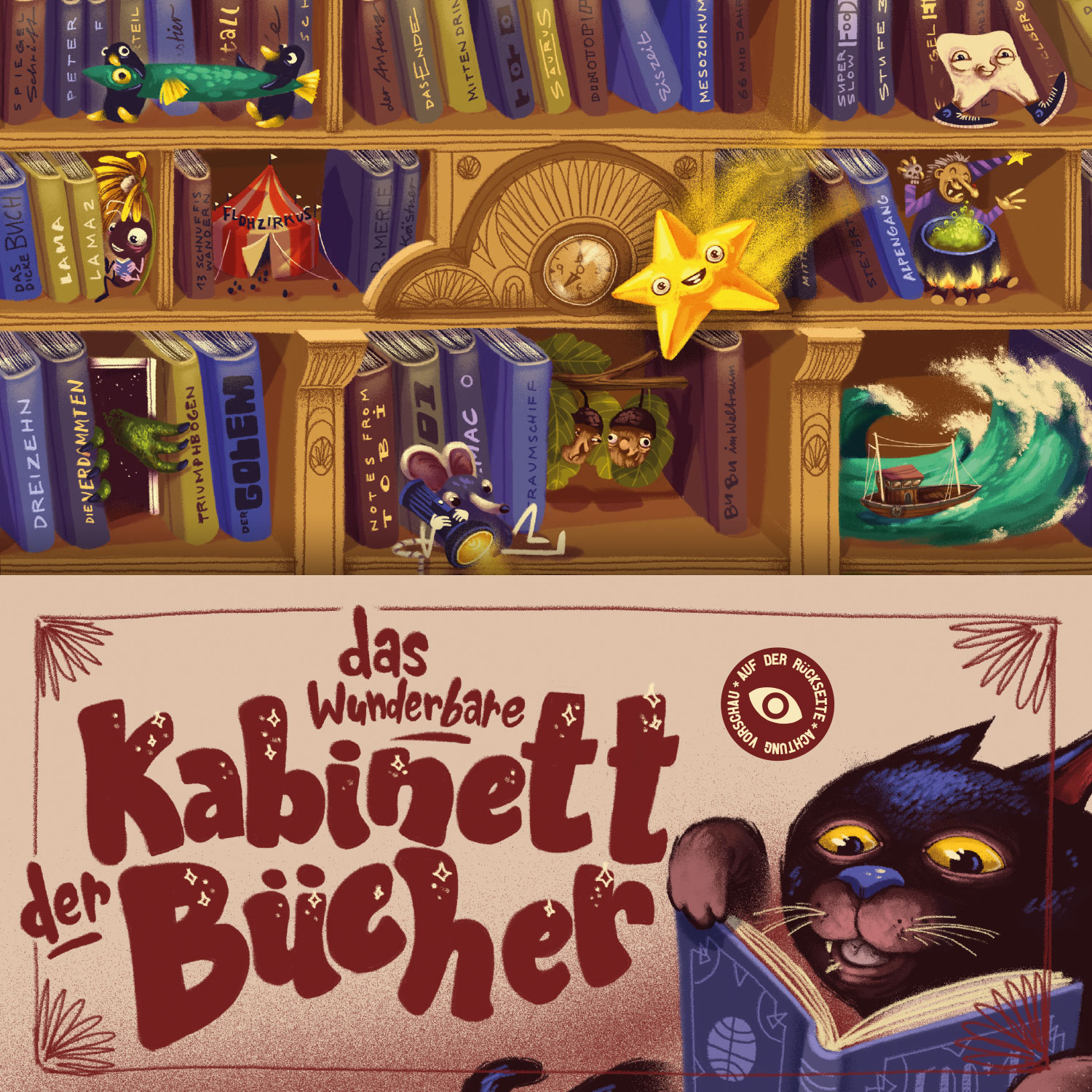 Adventskalender - Das wunderbare Kabinett der Bücher, A4