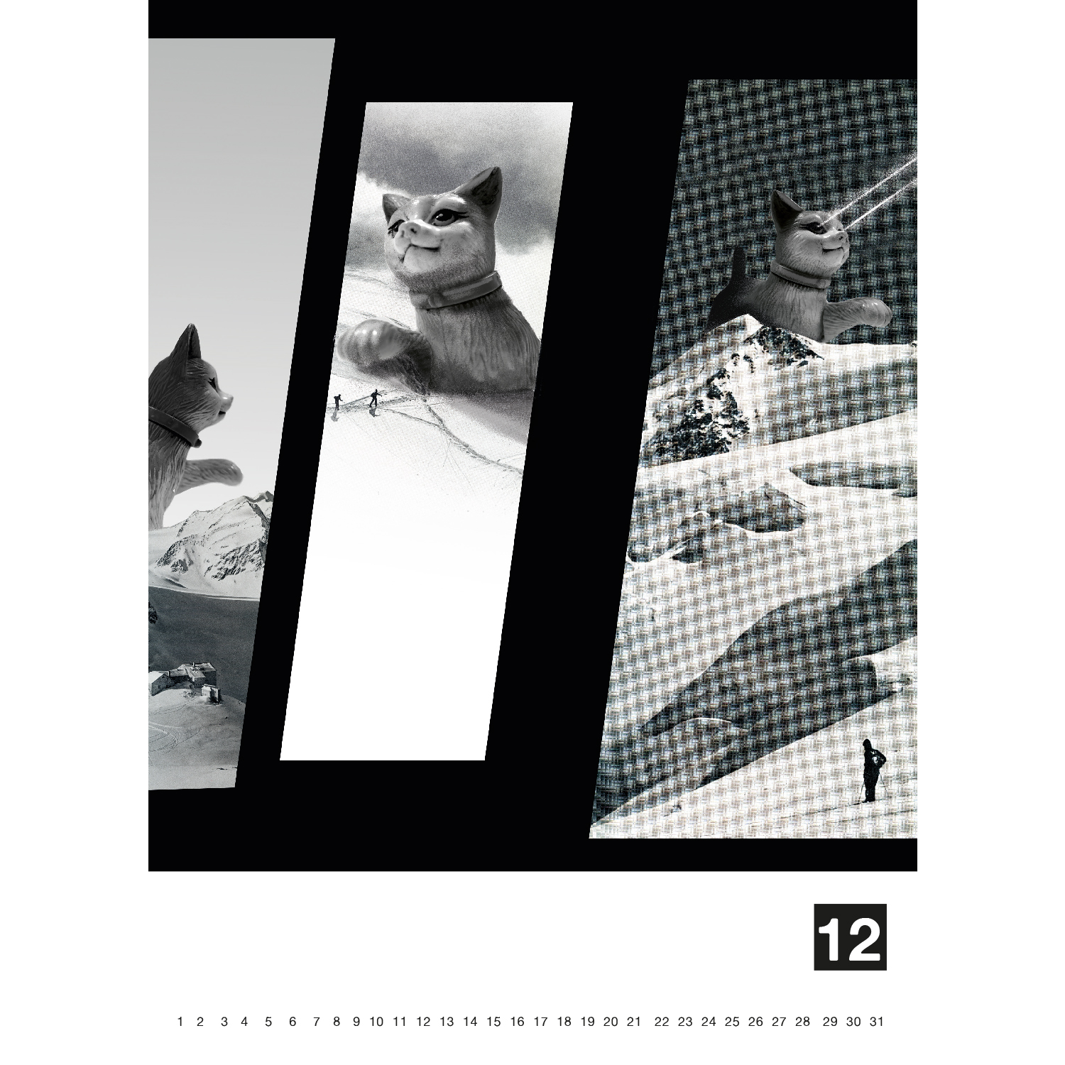 Kalender der Zerstörung - Kampf gegen die Zeit, Immerwährender Kalender A4