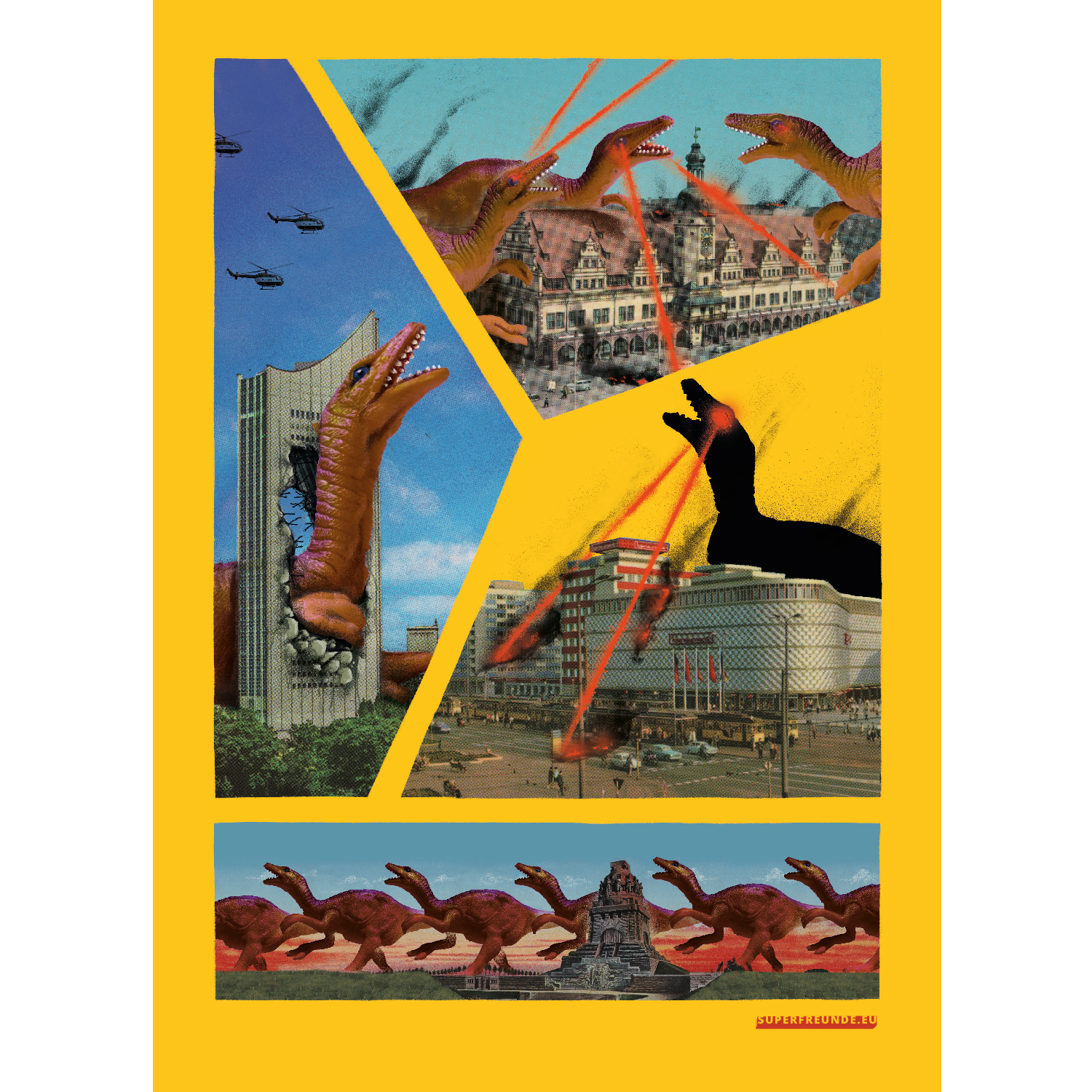 KDZ - Leipzig Stadtplakat , Plakat A3