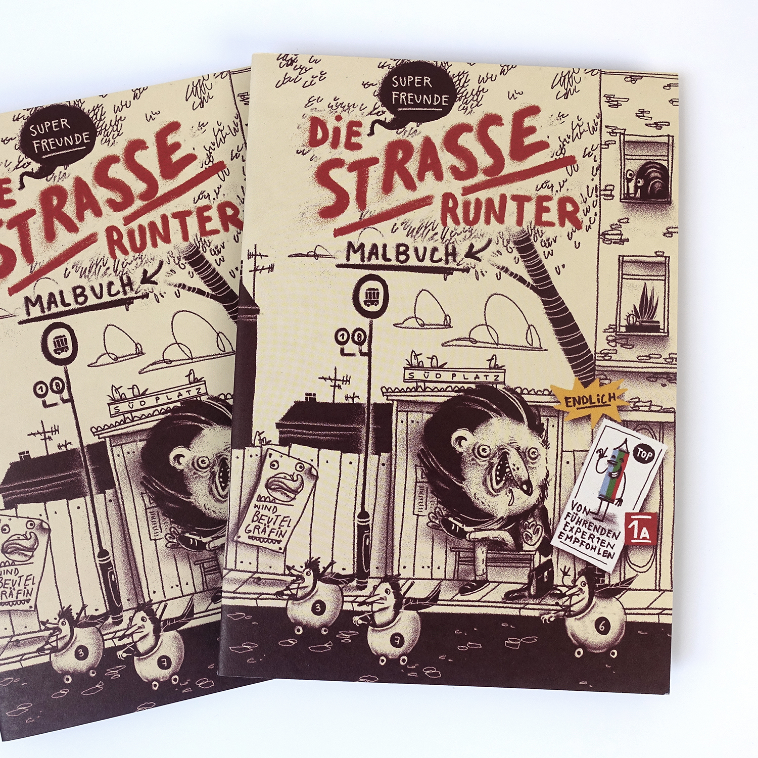 Die Strasse runter, Malheft A5
