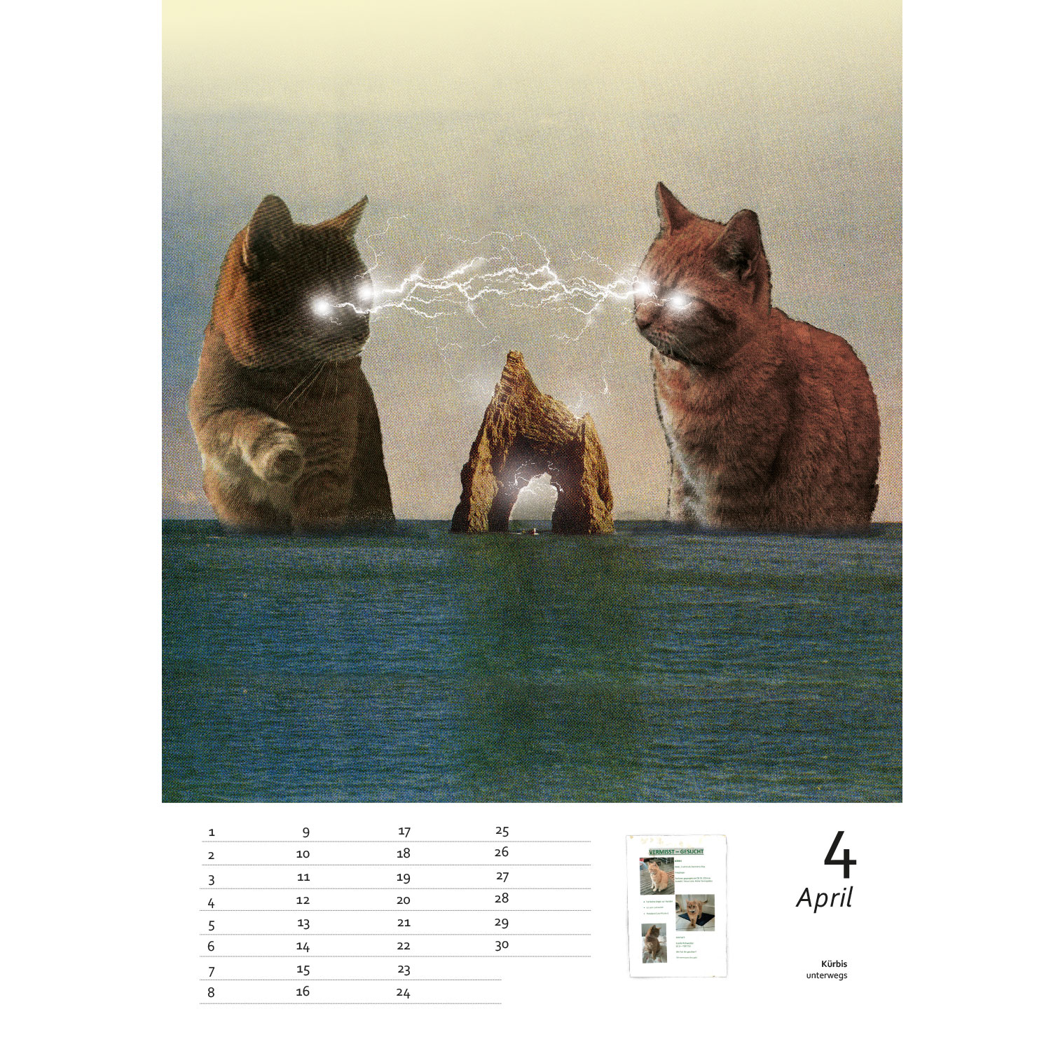 Streuner 4, immerwährender Kalender A4
