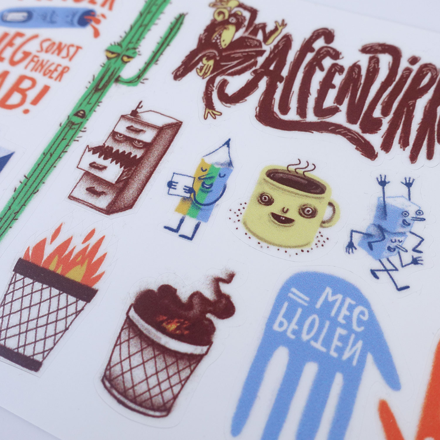 Büro, Stickerbogen