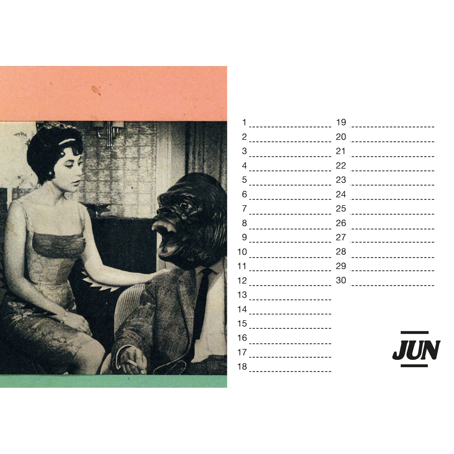 Kalender der Zerstörung, Tischkalender A5 Querformat