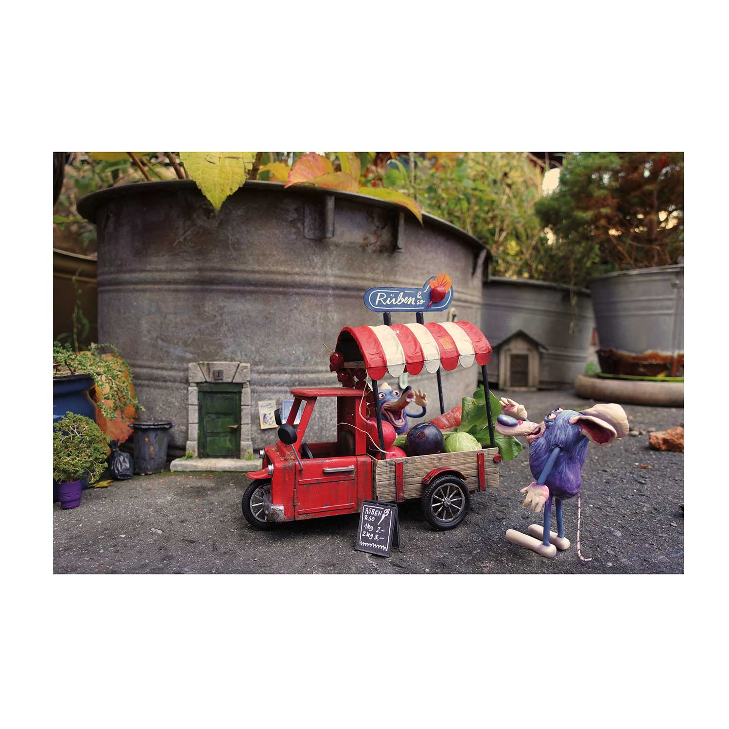 Wie Mäuse leben, Postkarte