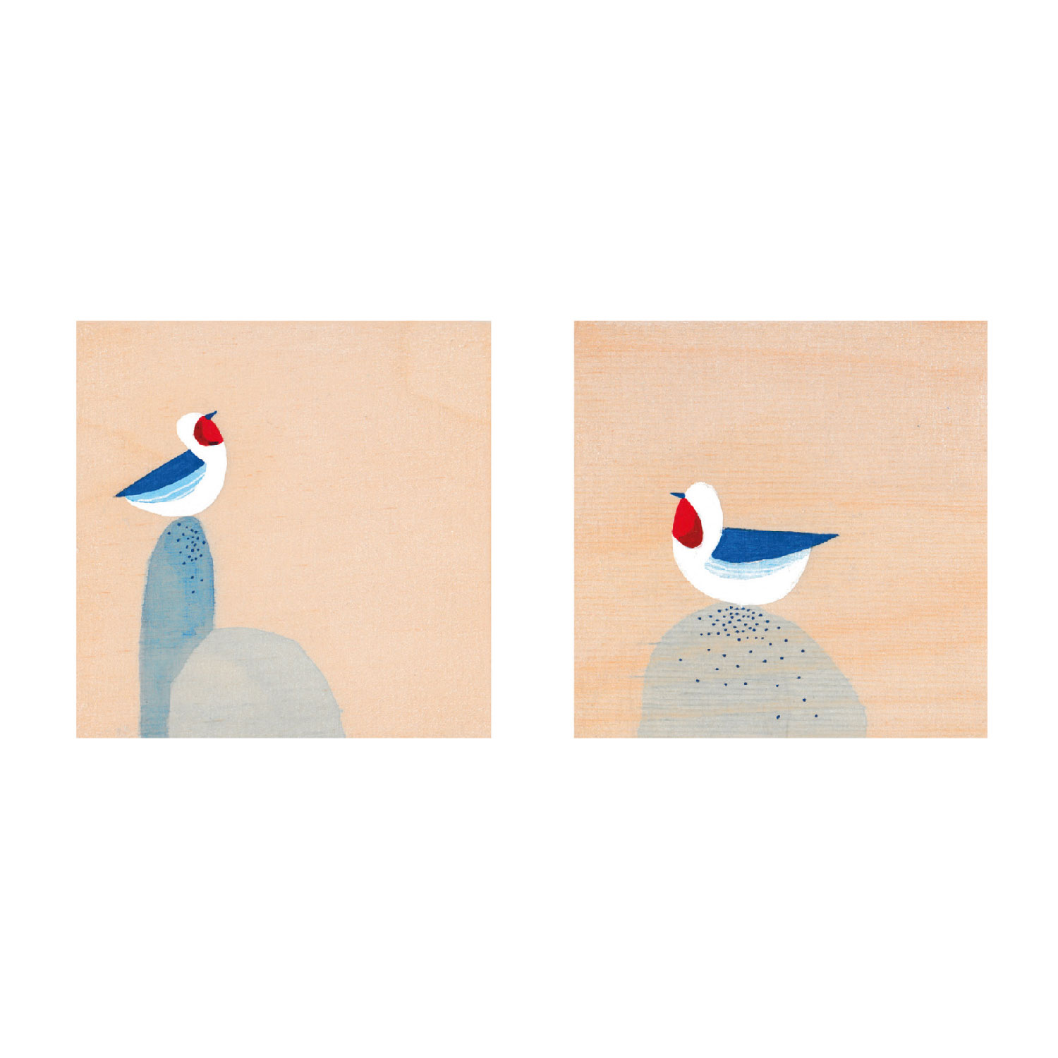 Zwei Vögel, Postkarte