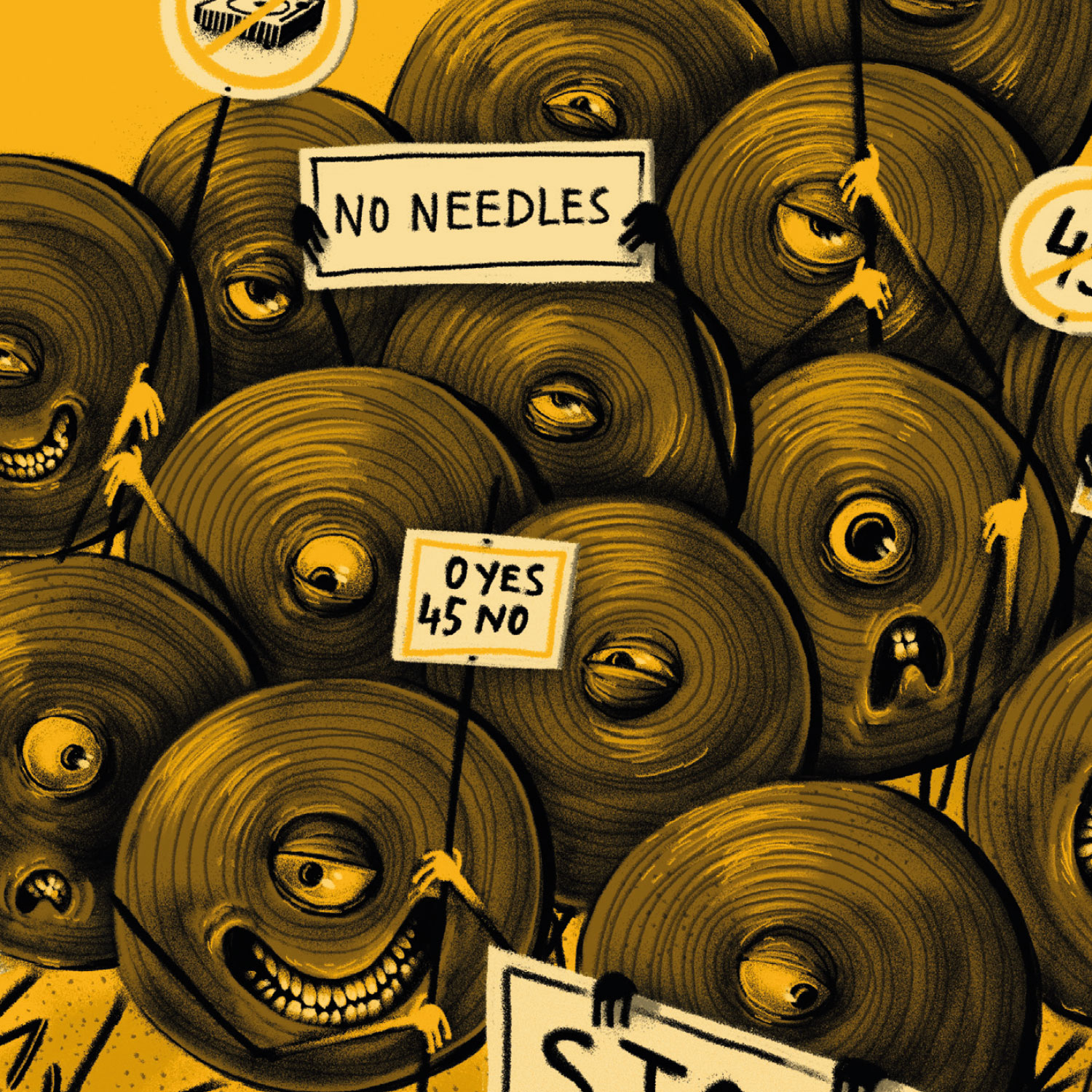 Scratching is a Crime, Plakat 50x70cm