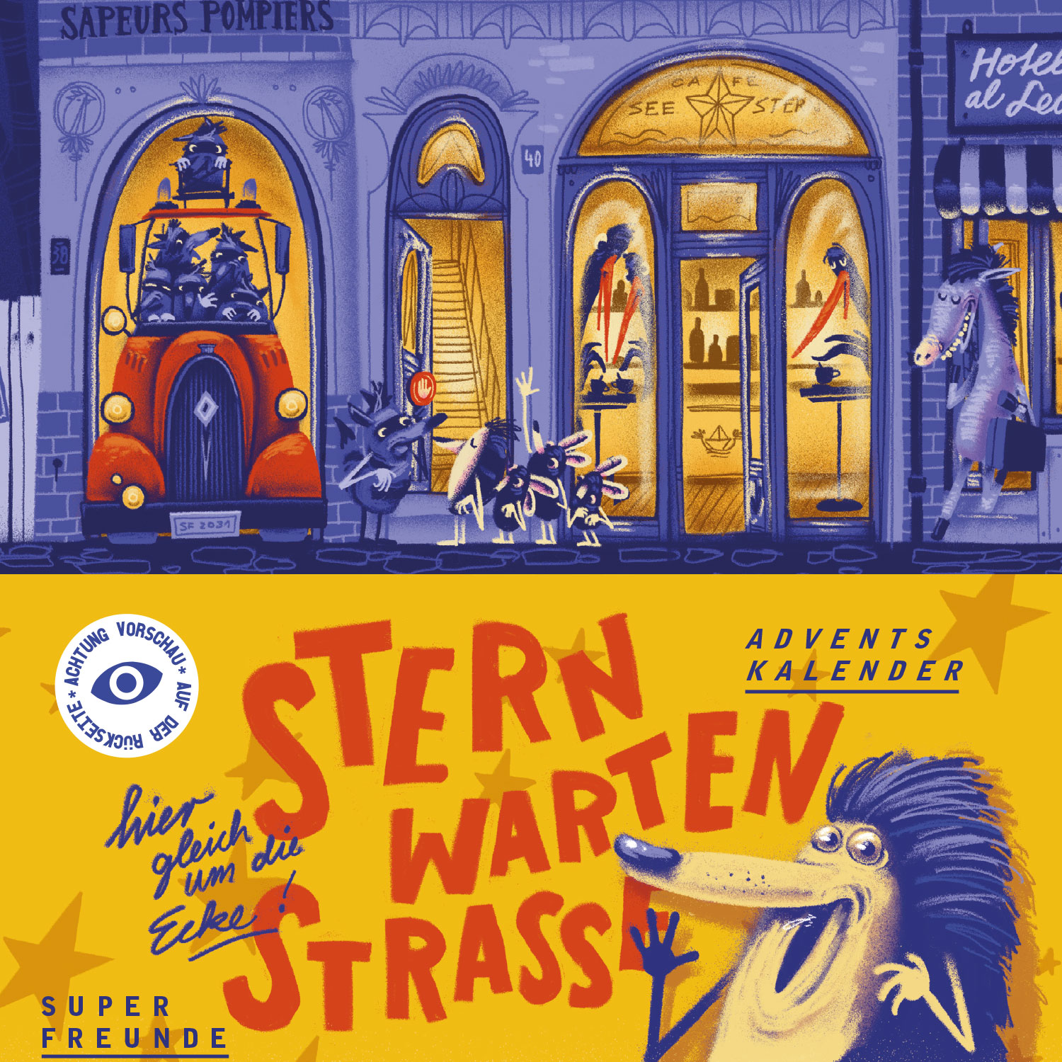 Adventskalender - Hier gleich um die Ecke, A4