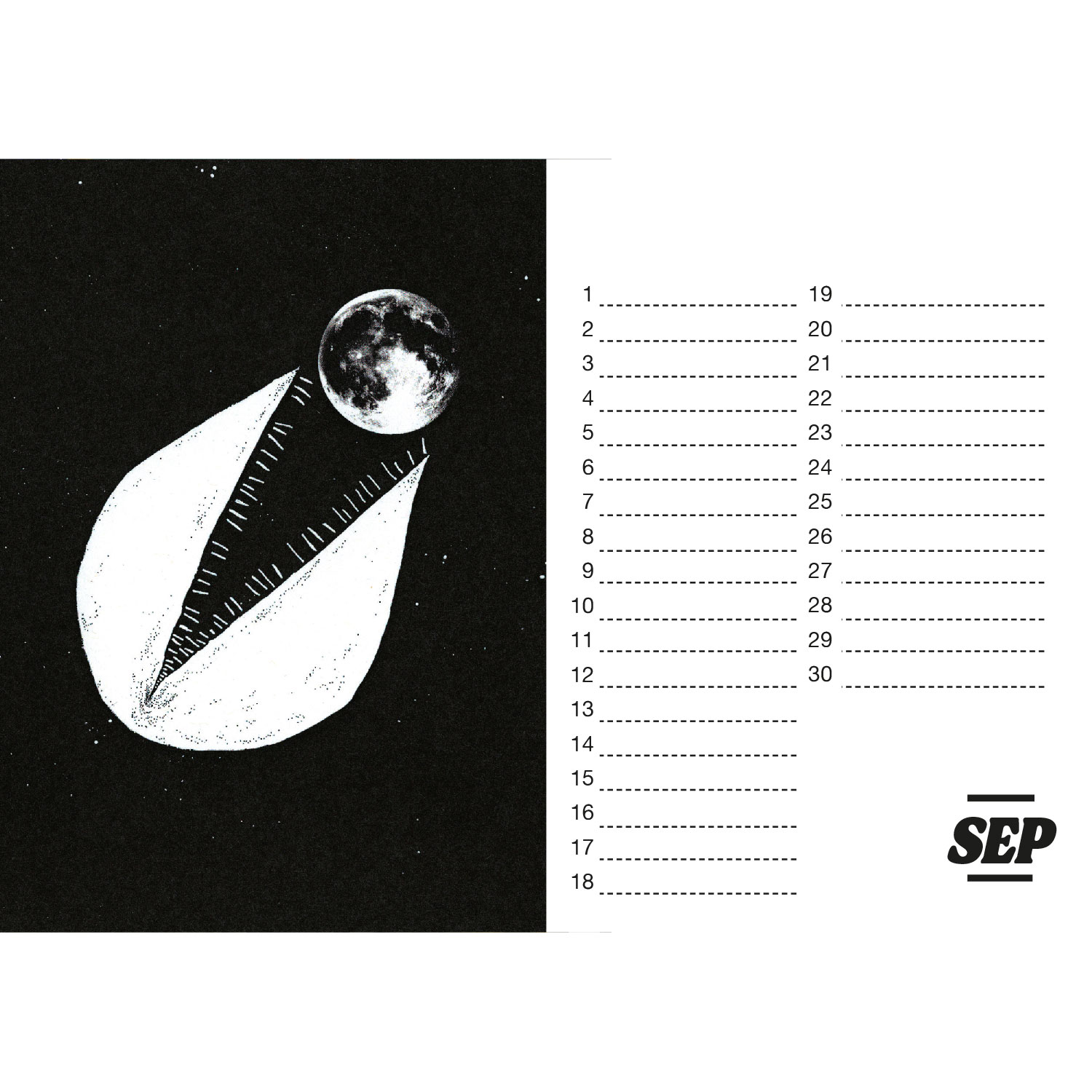 Kalender der Zerstörung, Tischkalender A5 Querformat