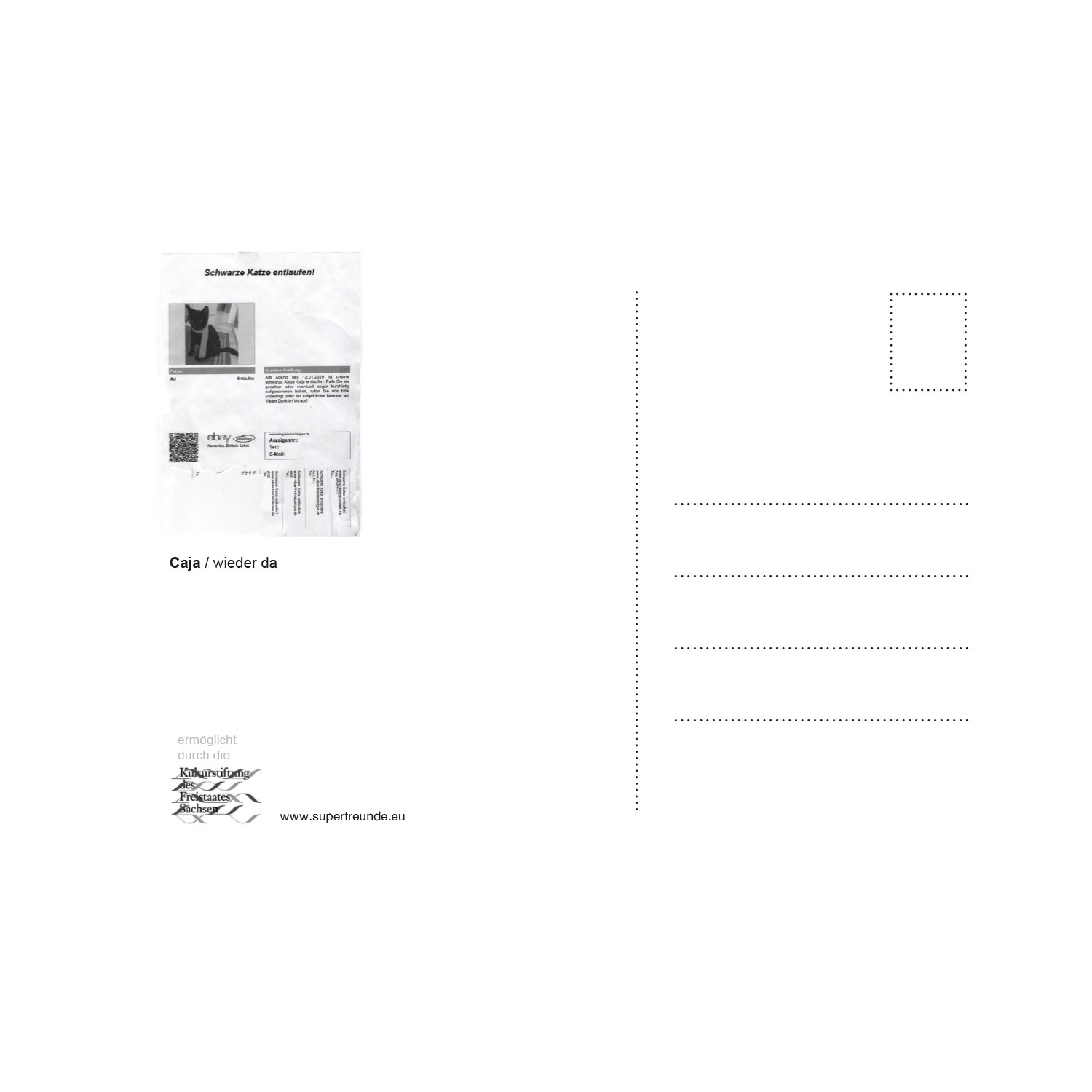 Streuner 1, Postkartenkalender