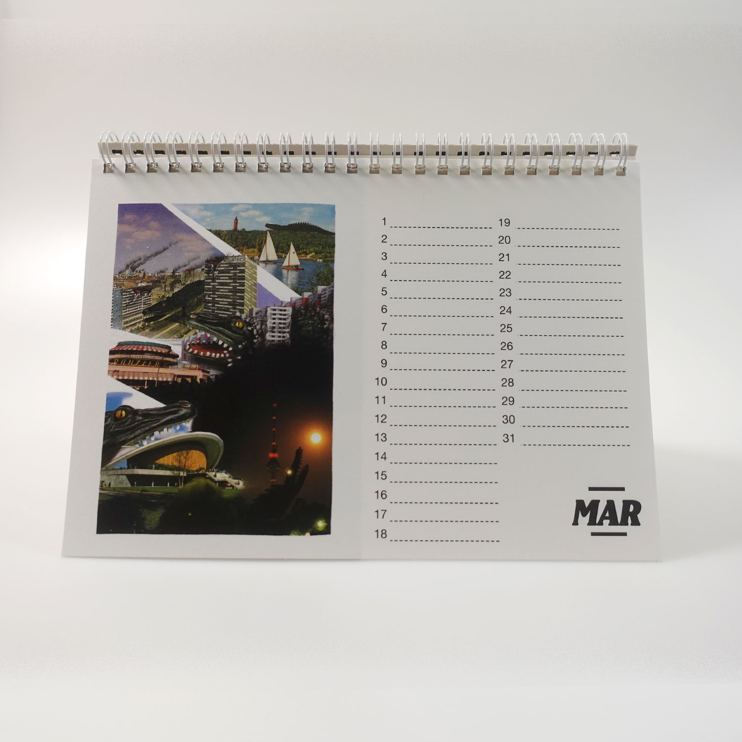 Kalender der Zerstörung, Tischkalender A5 Querformat