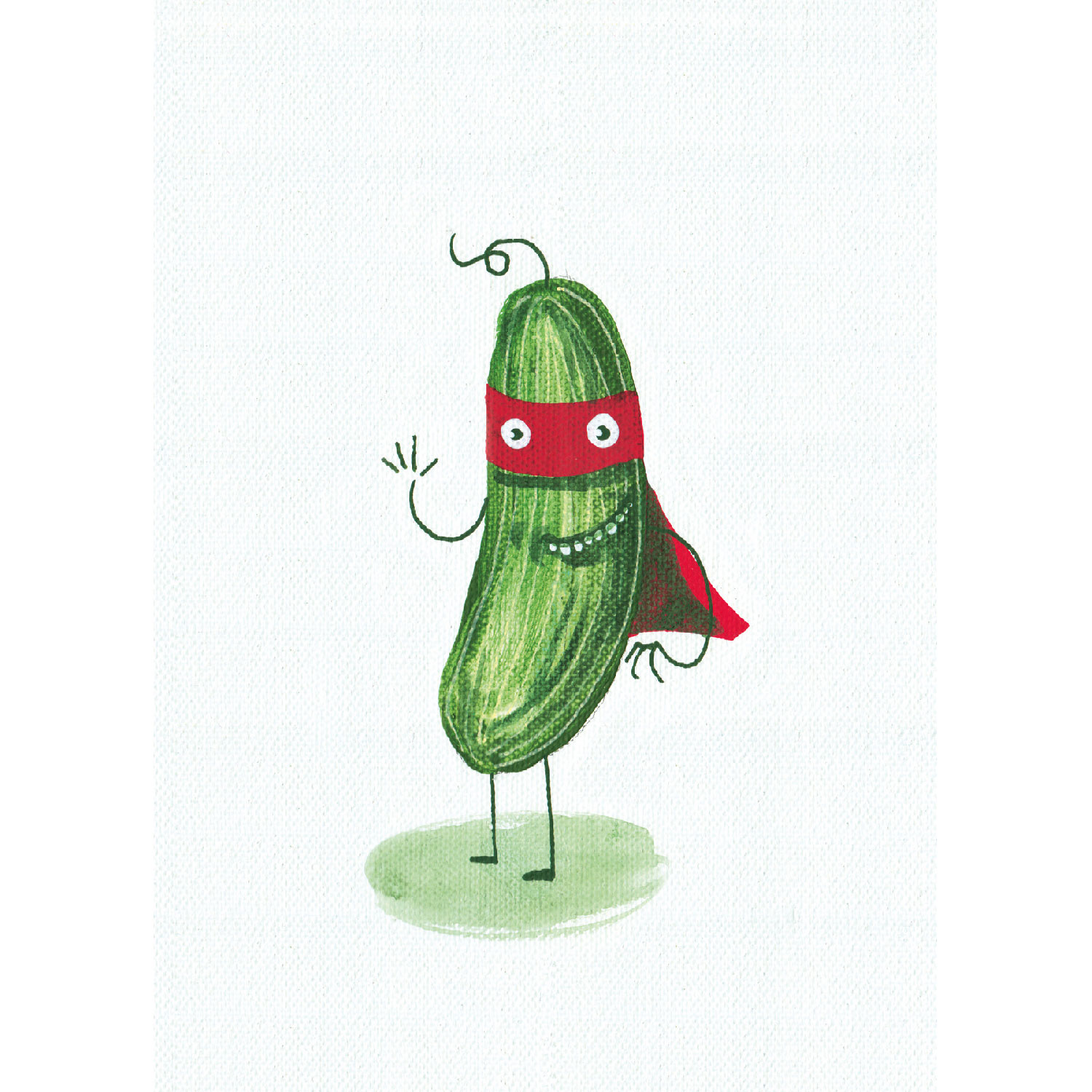 Super Gurke Postkarte