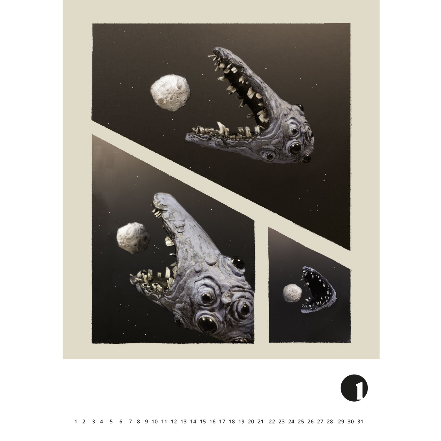 Kalender der Zerstörung 3 - The Way to Utopia, Immerwährender Kalender A4