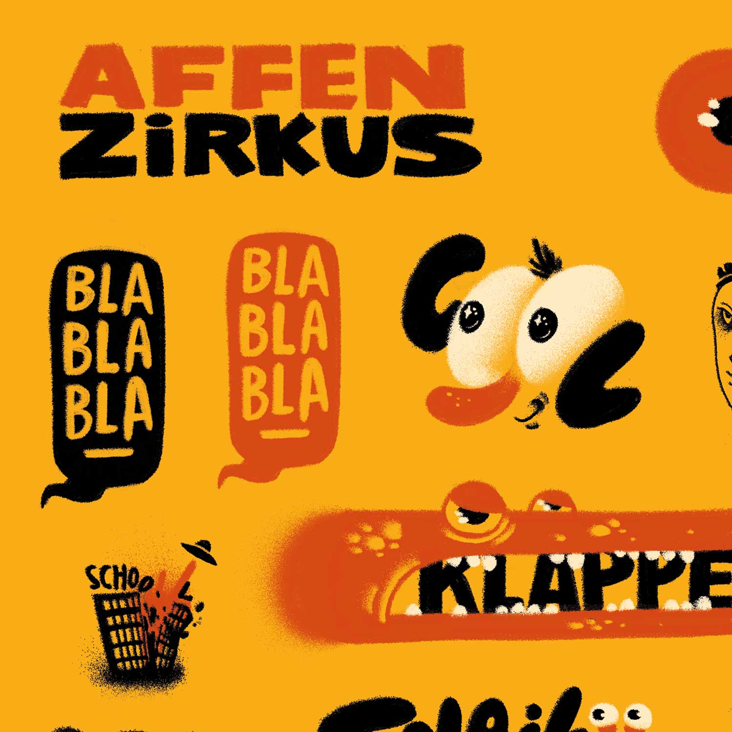 Schule, Stickerbogen