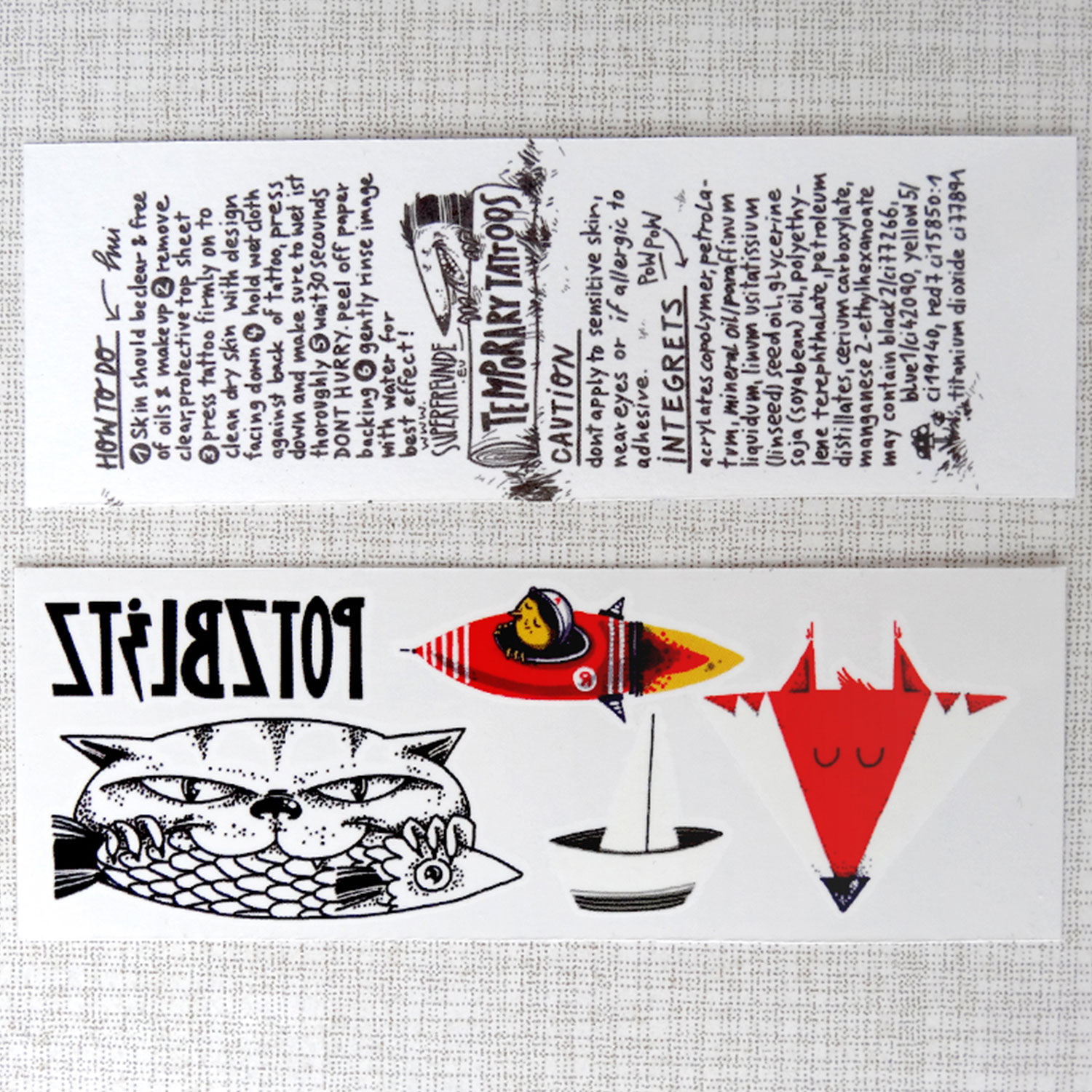 temporäre Tattoos