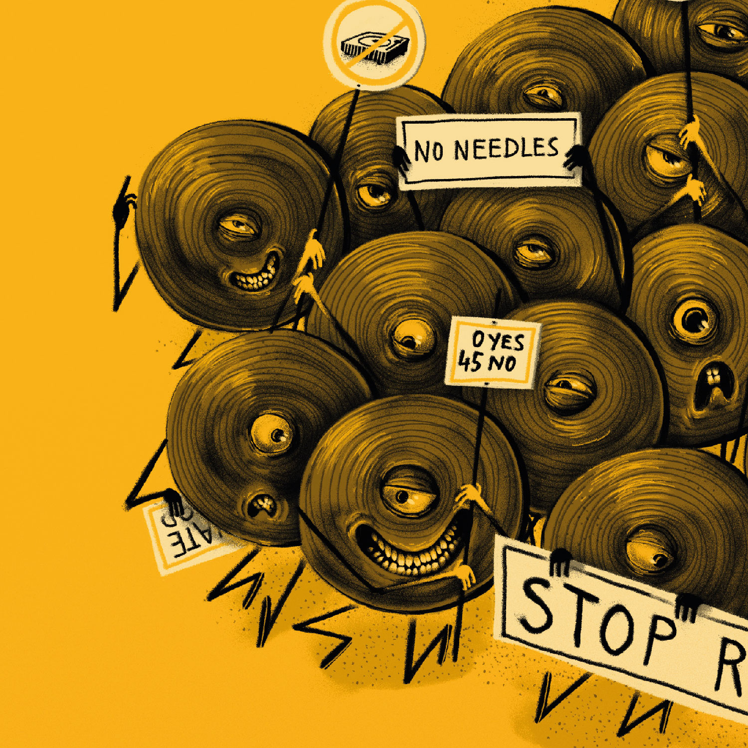 Scratching is a Crime, Plakat 50x70cm