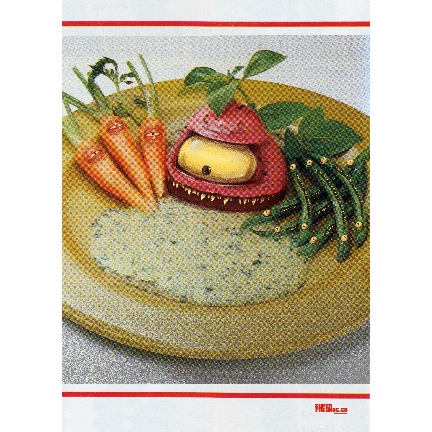 Du bist was du isst - Gemischter Teller, Plakat A3