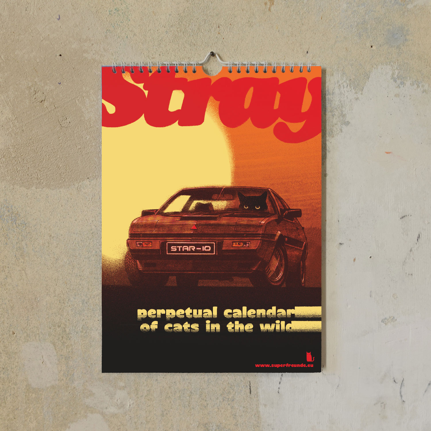 Stray 2, immerwährender Kalender A4