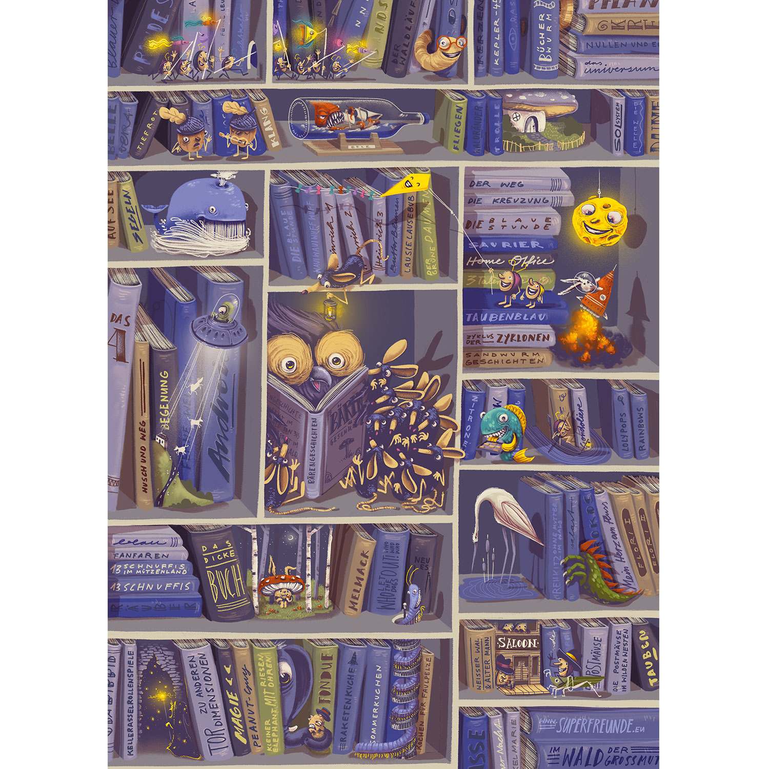 Die lebendige Bibliothek, Plakat A3