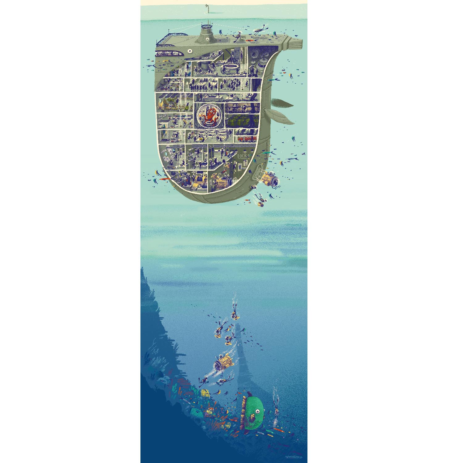 Tiefseetaucher der Wal, Set