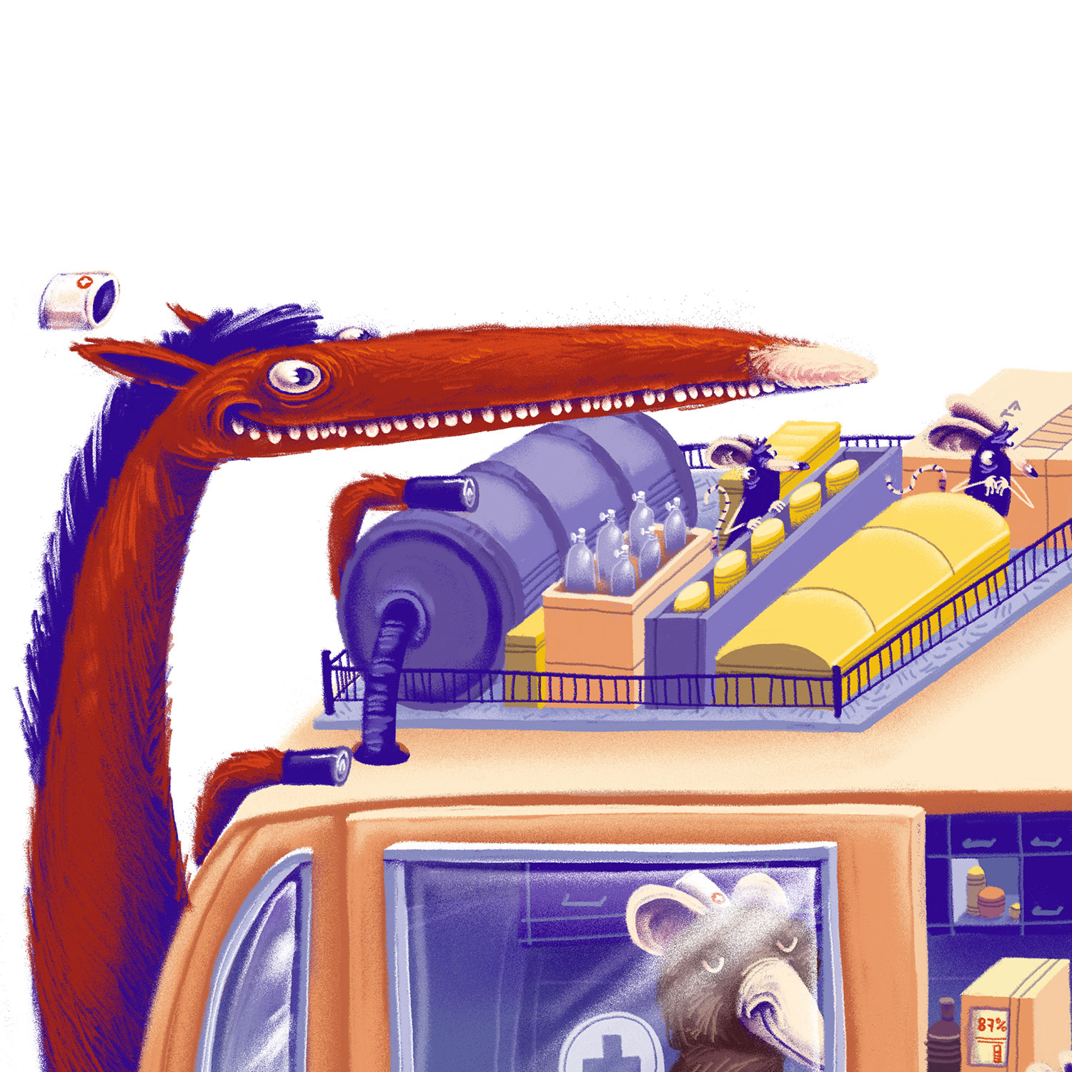 Rettungswagen - Der Krankenwagen, Plakat A2