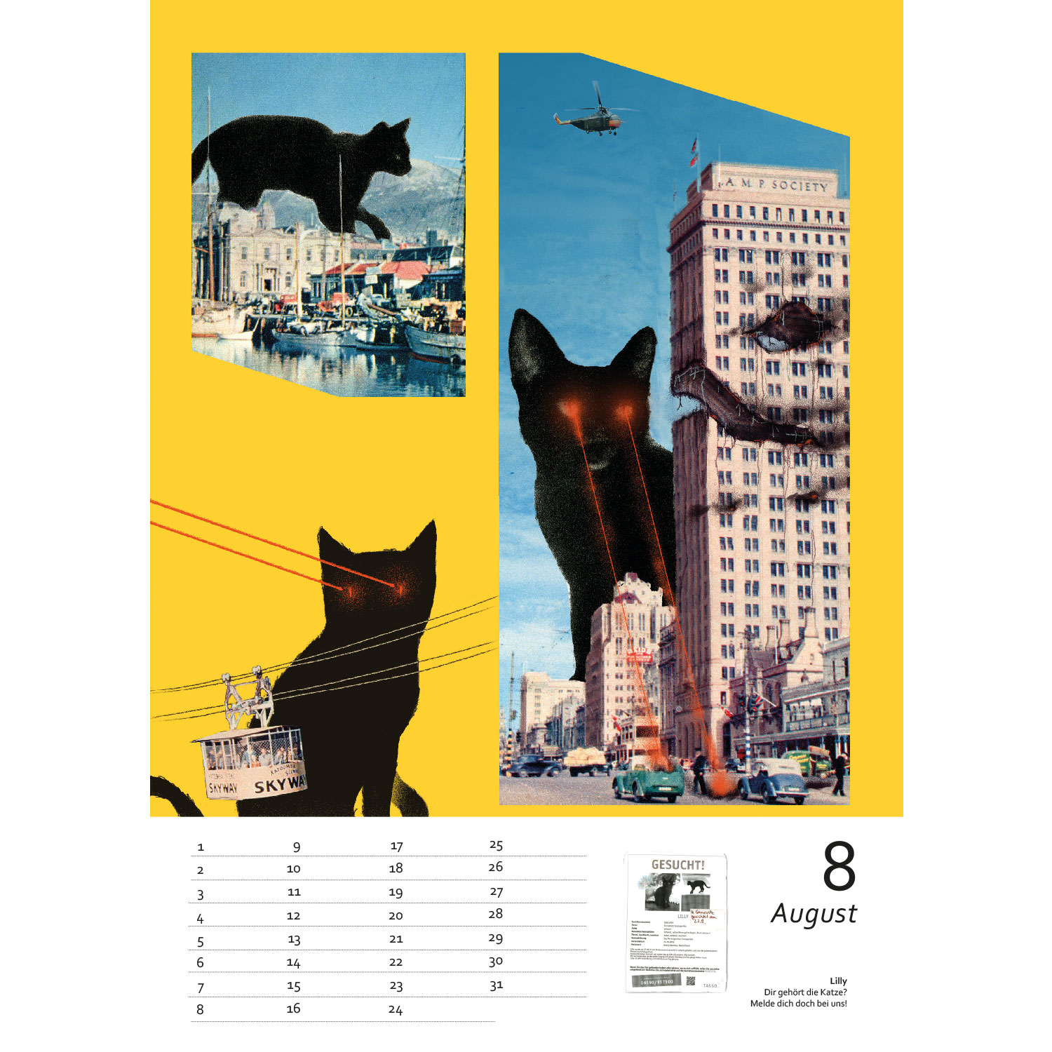 Streuner 4, immerwährender Kalender A4