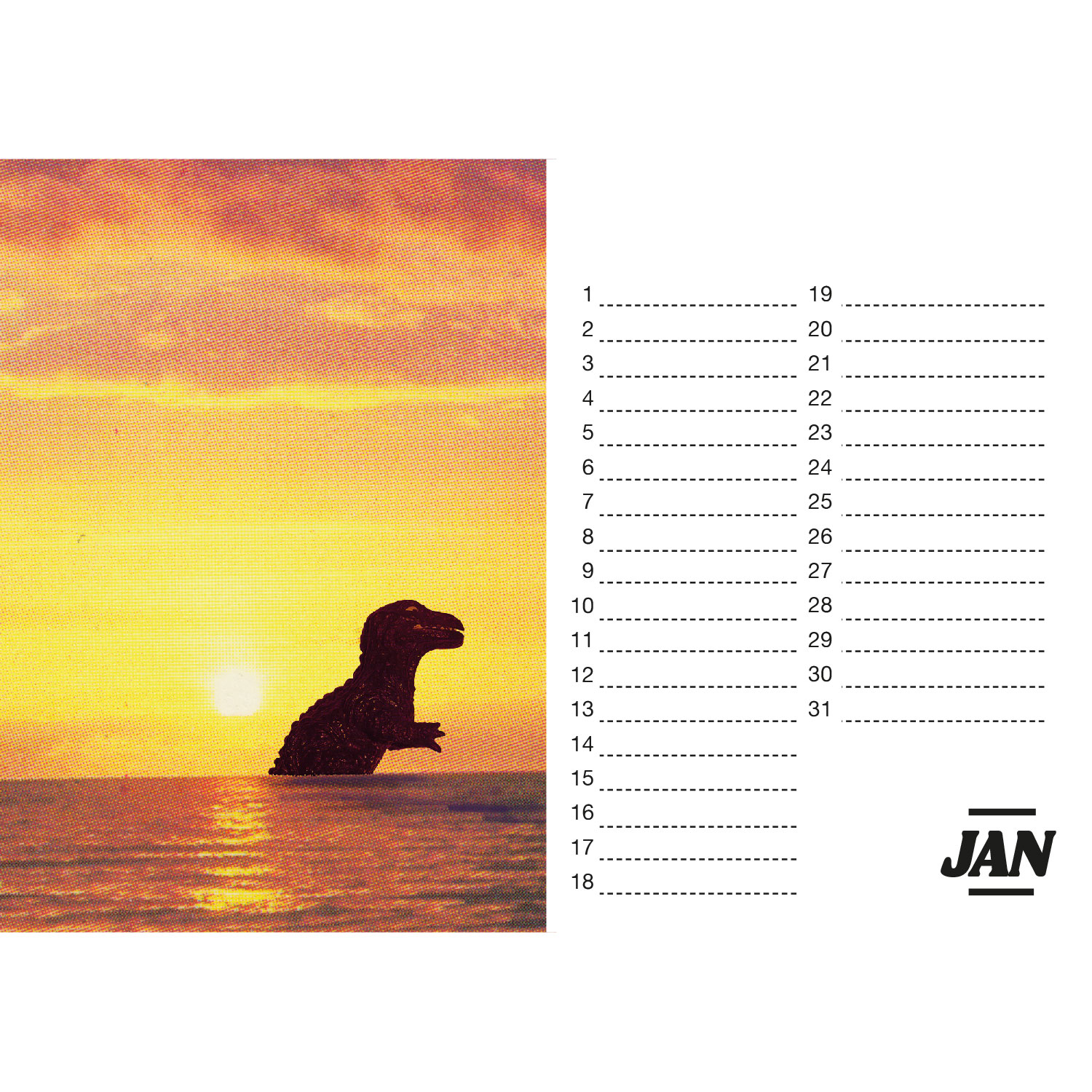 Kalender der Zerstörung, Tischkalender A5 Querformat