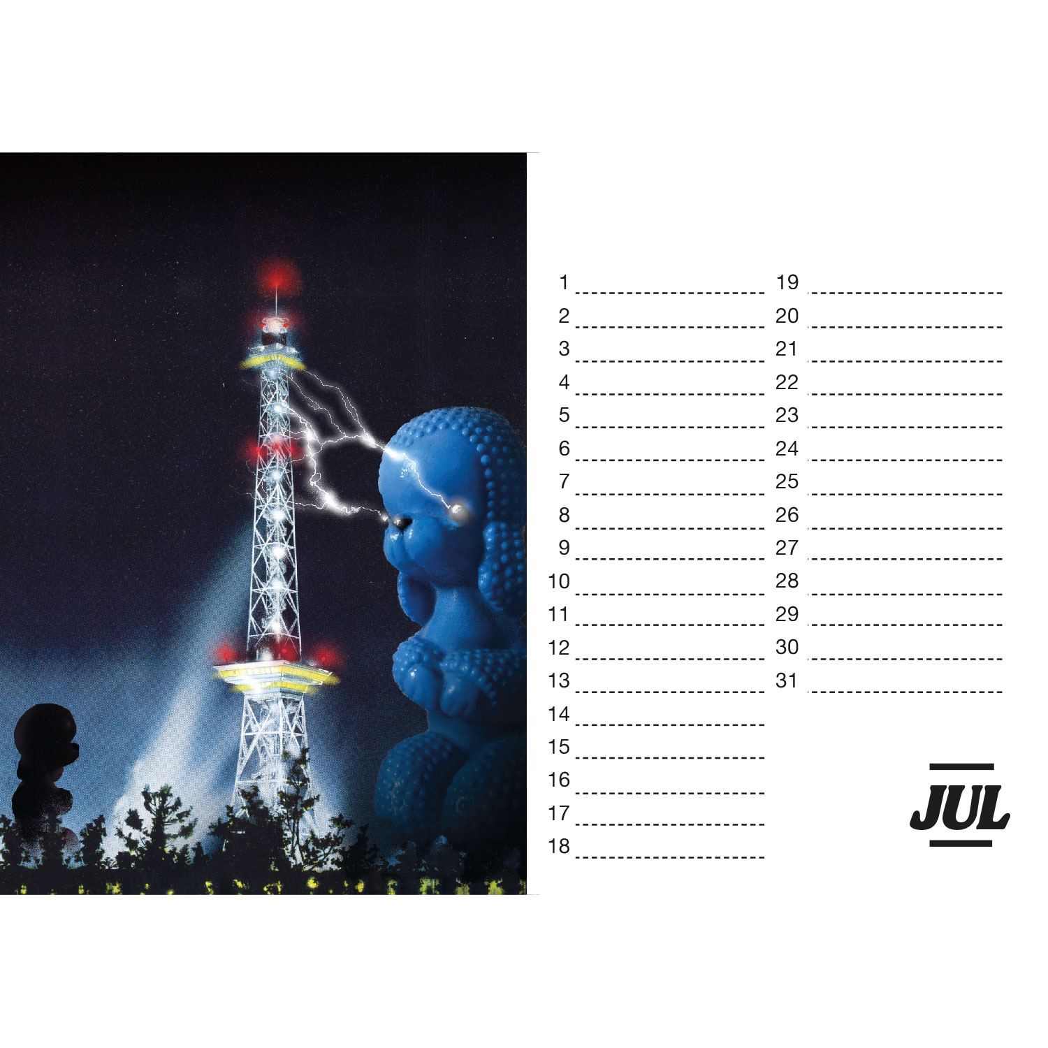 Kalender der Zerstörung, Tischkalender A5 Querformat